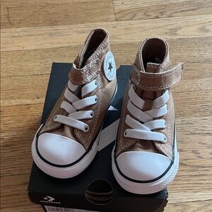 Converse Kids High-Top Sneakers - Tan
